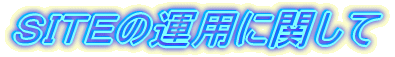 ＳＩＴＥの運用に関して